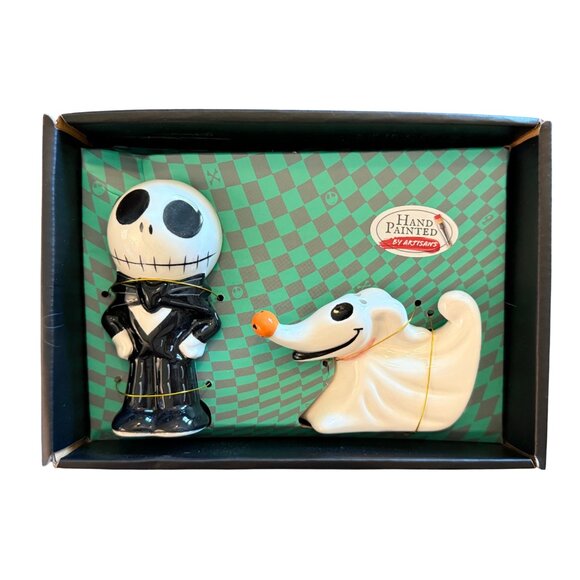 Disney’s The Nightmare Before Christmas Jack & Zero Salt Pepper Shaker Set - NIB - Picture 1 of 8